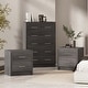 preview thumbnail 1 of 34, Berrett 3 Piece 6 Drawer Dresser and Nightstand Bedroom Set by Christopher Knight Home Gray Maple