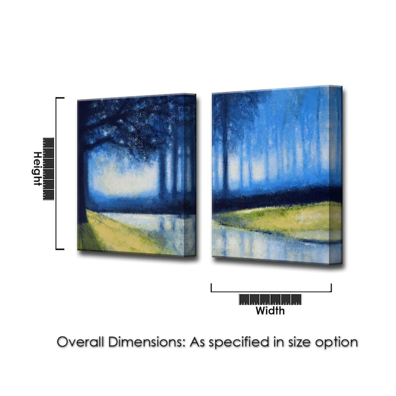 'Crystal Creek' 2 Piece Wrapped Canvas Wall Art Set by Norman Wyatt Jr.
