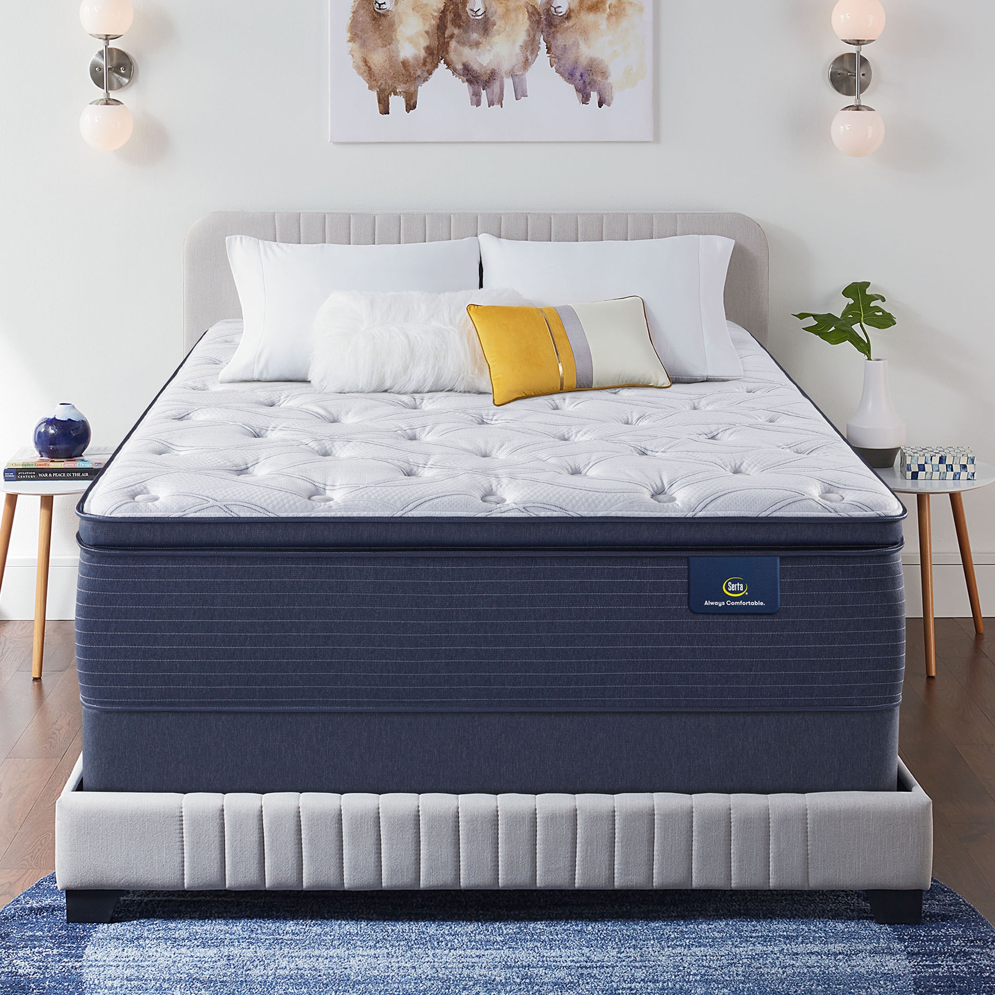 Pillow top mattress in a box top