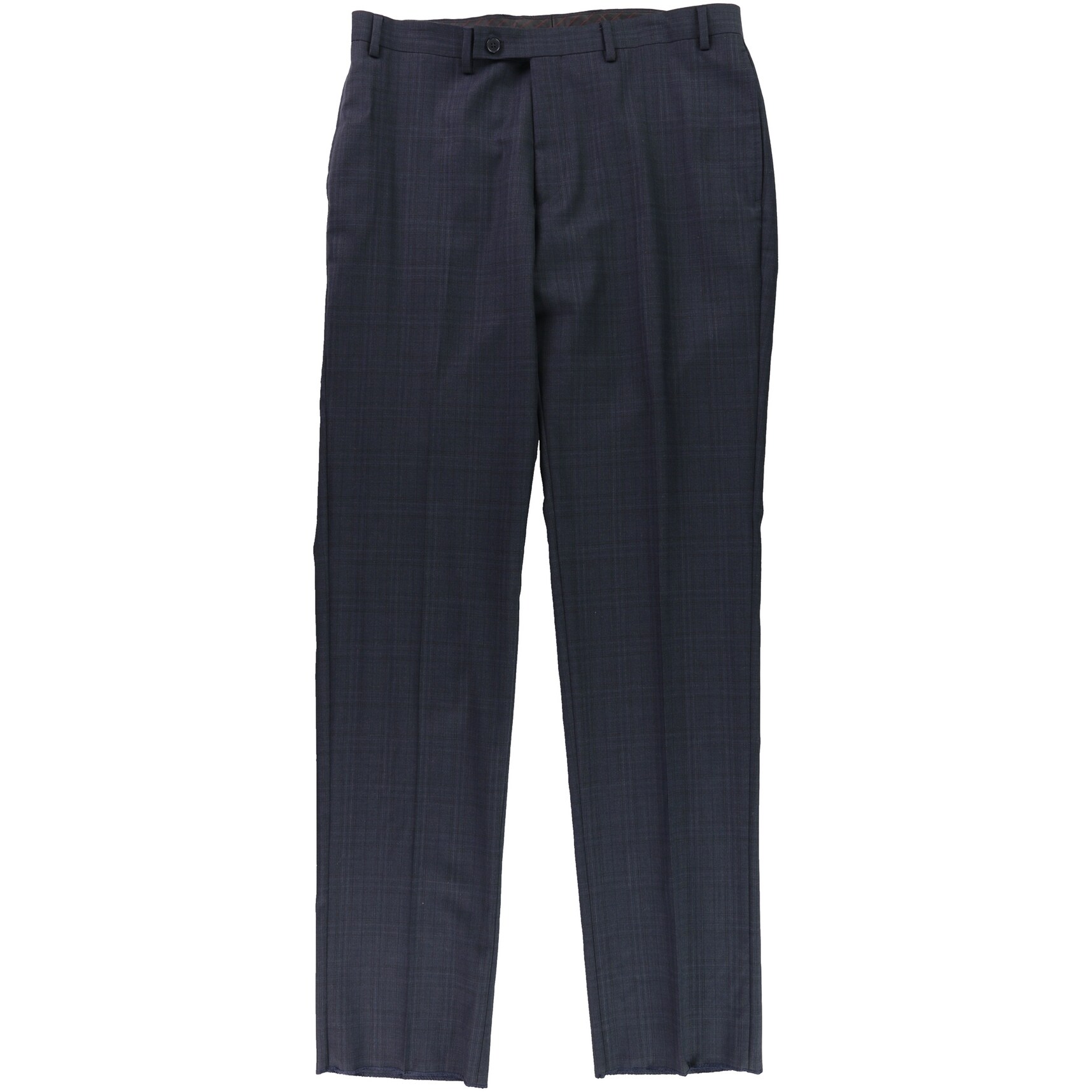 mens blue plaid dress pants