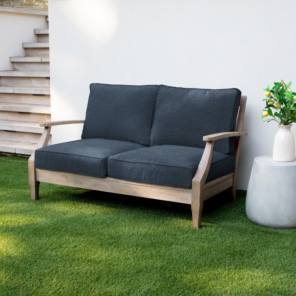 Sorra Home Sunbrella Outdoor Loveseat Cushion Set