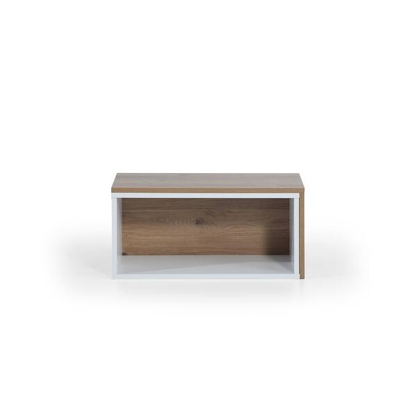 Felica Extendable Nesting Mid Century Modern Contemporary Coffee Table 28 X17 X13 On Sale Overstock 31693509 Glossy light grey contemporary coffee table that easily extends changing its' look and revealing hidden storage space. overstock com