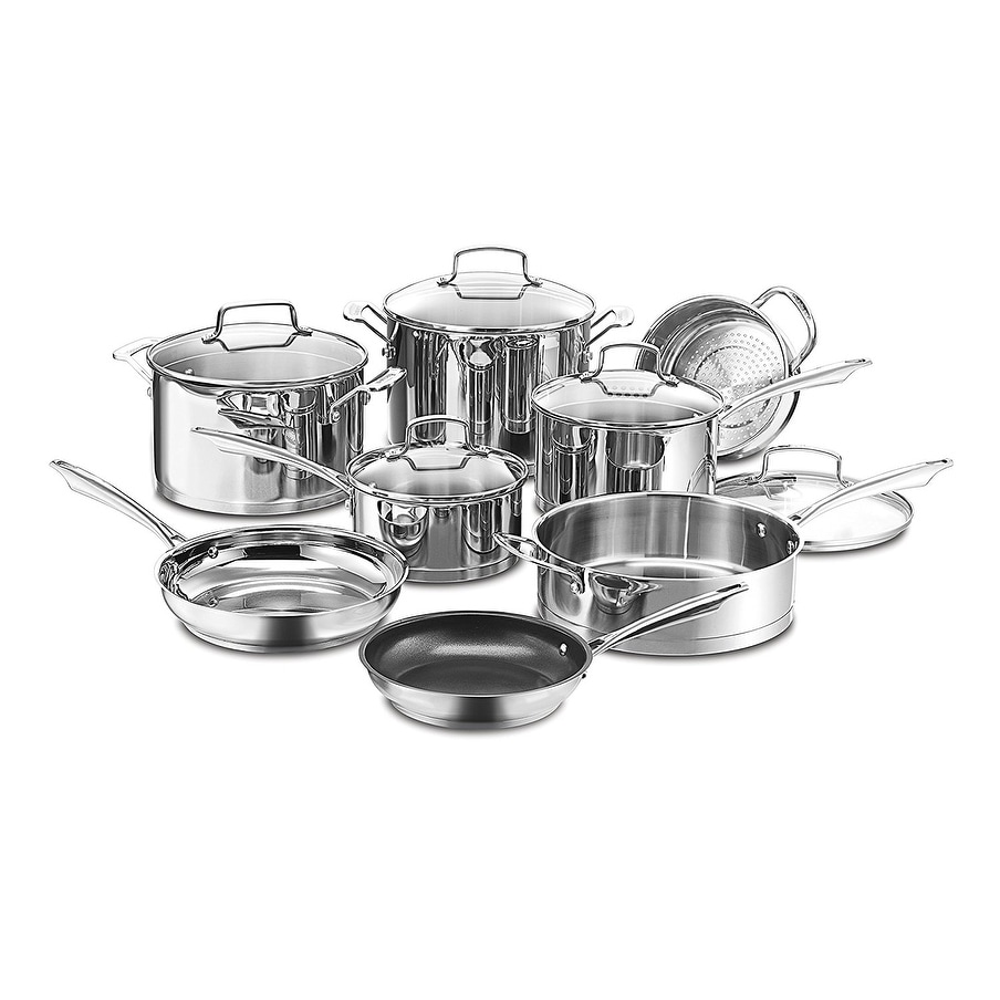 Cuisinart 89-13 13-Piece Professional Stainless Cookware Set, Stainless  Steel - On Sale - Bed Bath & Beyond - 22484714