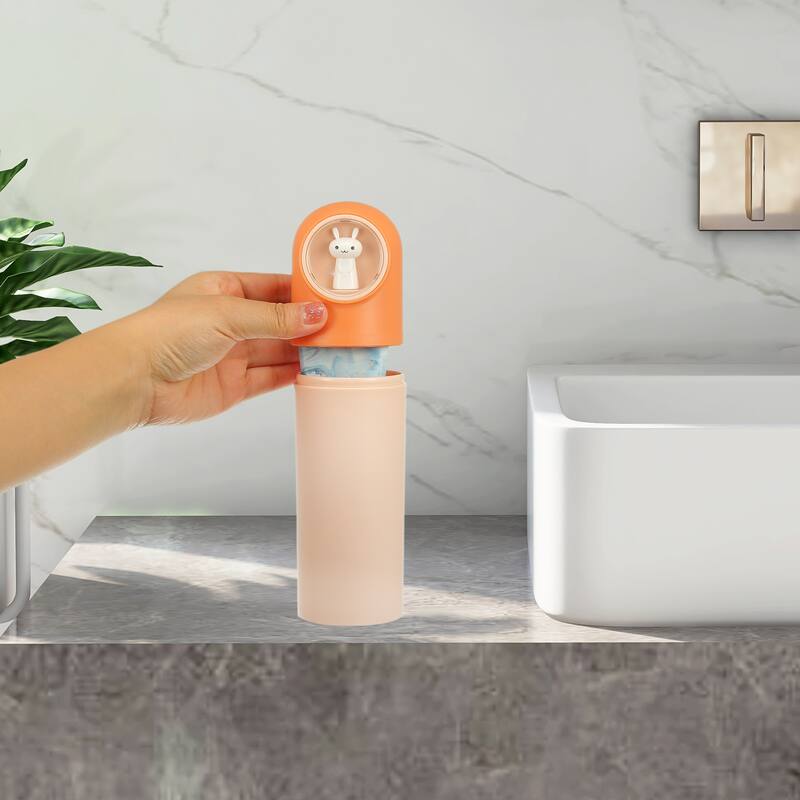 Toothbrush Travel Case, Plastic, Lightweight Traveling Toothbrush Holders Case, for Travel Business, 7.87"x2.28" - Orange