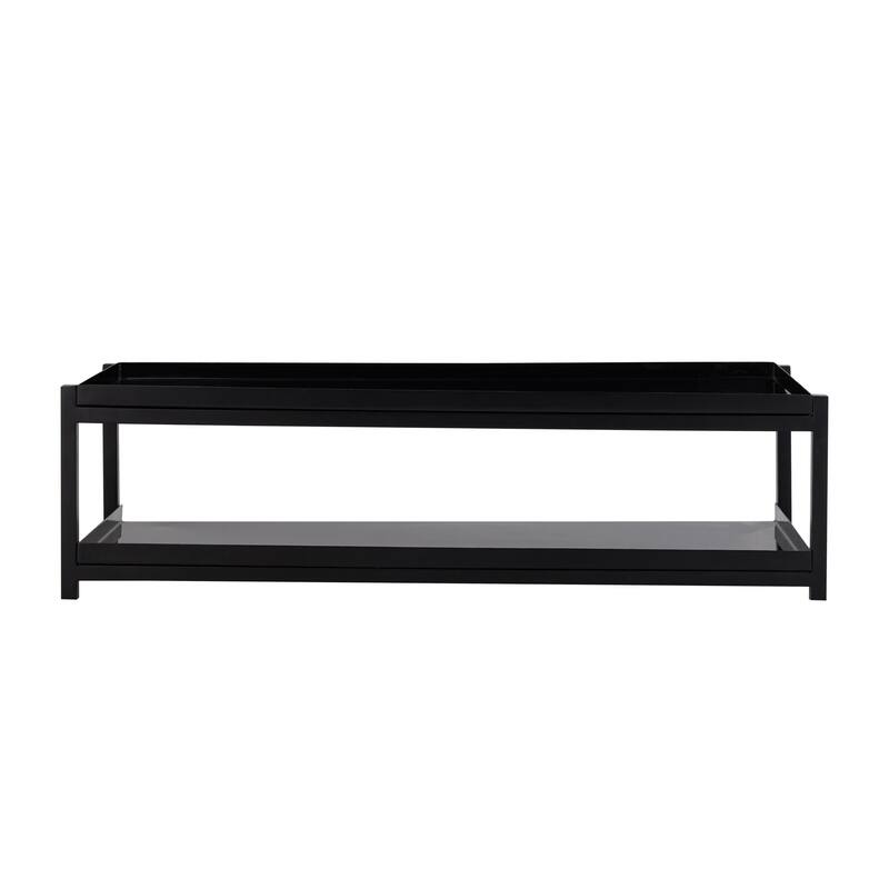 happimess Industrial Compact 10.75" 6-Pair 2-Tier Iron Shoe Rack