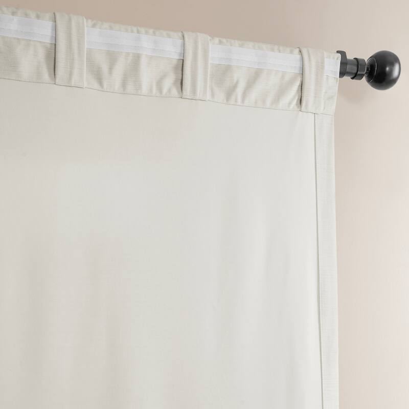 Exclusive Fabrics Ravello Burnout Velvet Curtains (1 Panel) Room Darkening Curtains For Bedroom & Living Room Curtains