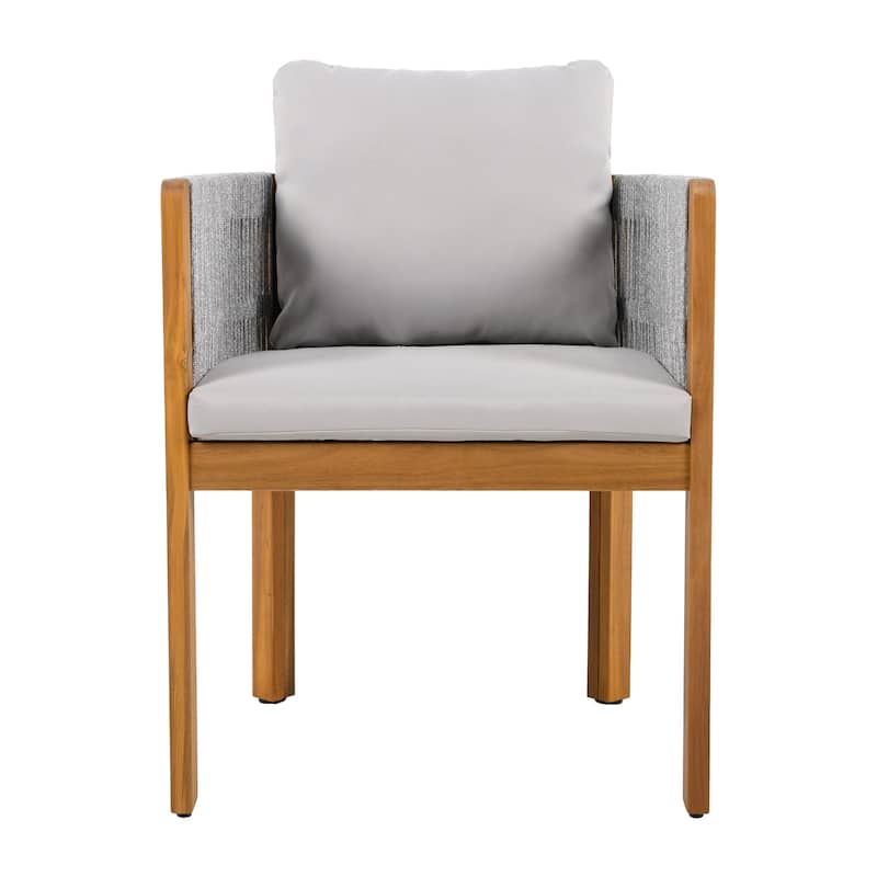 Christopher Knight Home - Isolde Acacia Wood Outdoor Dining Chair（Set of 2）