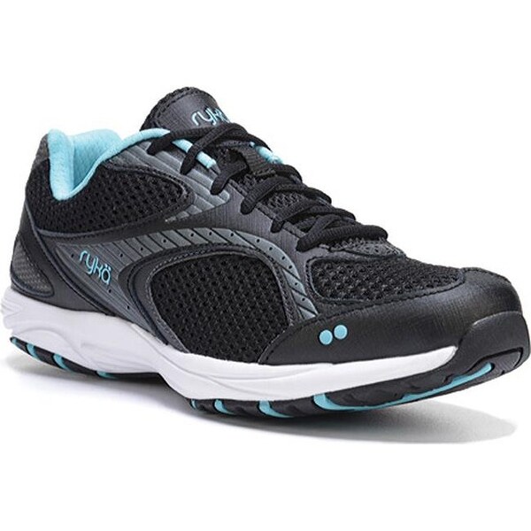 Shop Ryka Women's Dash 2 Walking Shoe Black/Metallic Iron/Winter Blue