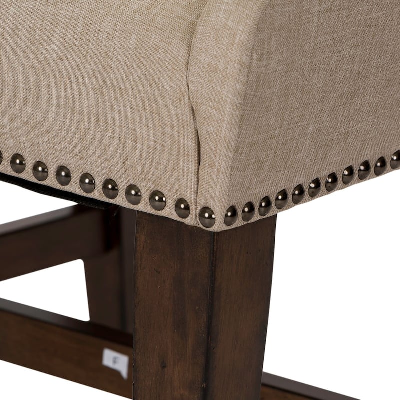 Armand Antique Brownstone Upholstered Side Chair (Set of 2)