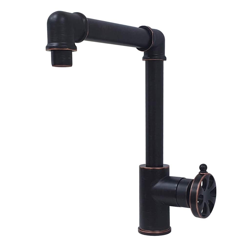 Kingston Brass Belknap Single-Handle 1-Hole Deck Mount Bathroom Faucet with Push Pop-Up