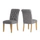 preview thumbnail 15 of 38, Benchwright Premium Tufted Rolled Back Parsons Chairs (Set of 2) by iNSPIRE Q Artisan Grey Linen