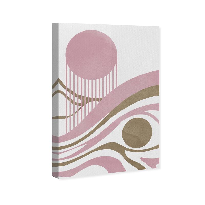 Wynwood Studio Canvas Abstract Shades of the Dunes Pink and Light Pink Modern & Contemporary Wall Art Canvas Print