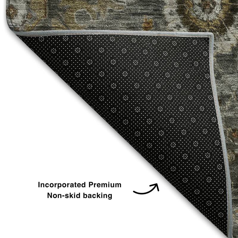 Premium Washable Super Soft Traditional Kashan Mayfield Rug