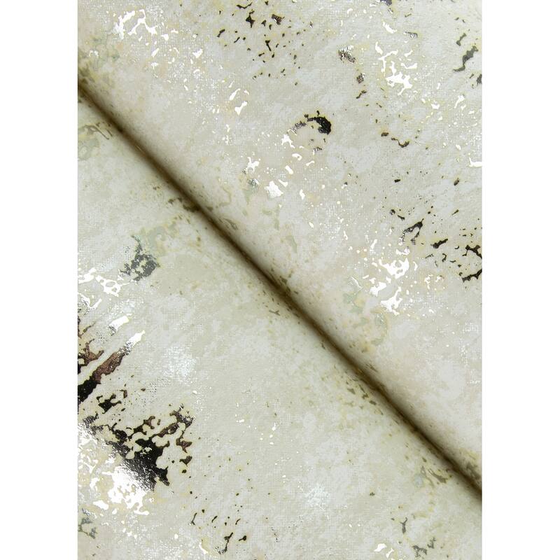 A-Street Prints Diorite Silver Splatter Wallpaper