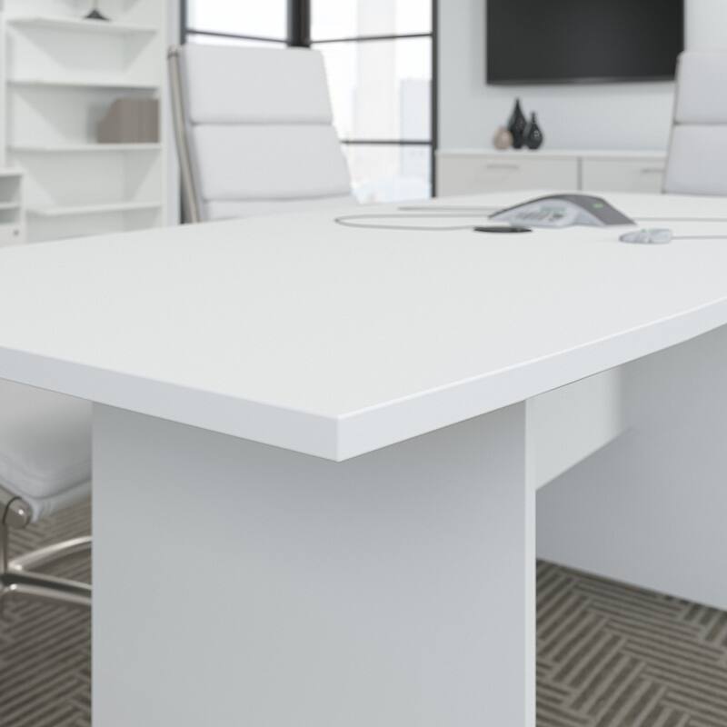 96W x 42D Conference Table with Wood Base by Bush Business Furniture