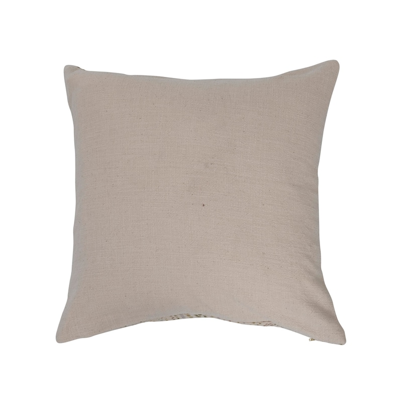Cotton Slub Pillow with Dot Print