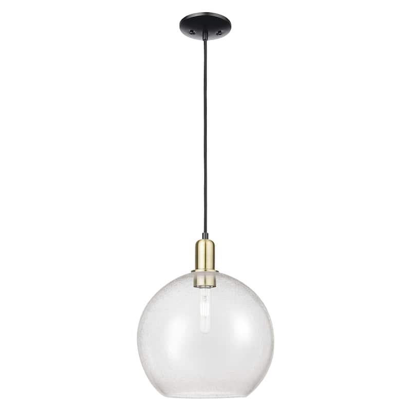 Innovations Lighting Endless Possibilities Arcadia - Athens - 1 Light 12" Cord Hung Mini Pendant - Black Antique Brass/Seedy