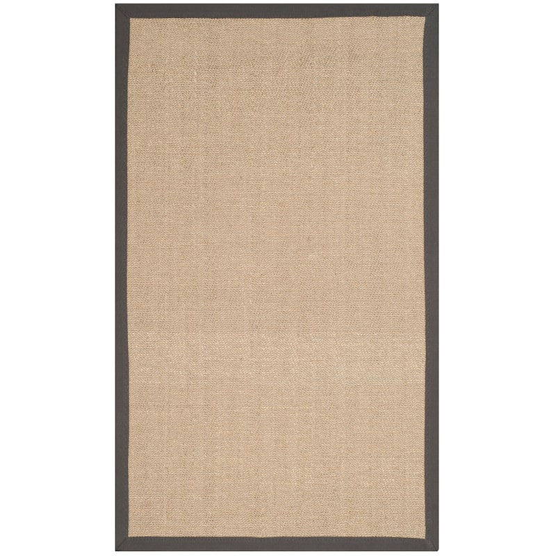 SAFAVIEH Natural Fiber Hasel Sisal Rug - 2'6" x 4' - Natural/Grey