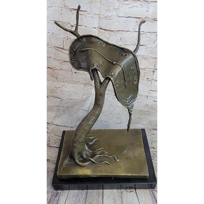Persistence Of Memory By Salvador Dali Bronze Modern Art Sculpture Statue Figure