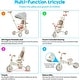 preview thumbnail 6 of 5, Toddler Push Bike with Removable Pedal, Canopy, and Guardrail