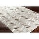 preview thumbnail 5 of 21, Swindon Handmade Herringbone Viscose & Hair-on-hide Area Rug