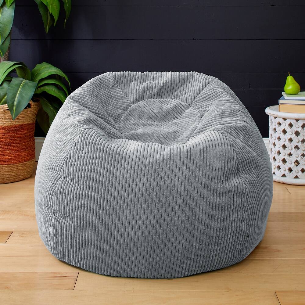 Sorra Home Indoor Soft Corduroy Bean Bag Chair