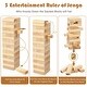 preview thumbnail 9 of 8, 54 Pieces Tumbling Timber Toy with Carrying Bag - 1.3" x 2" x6" (L x W x H)