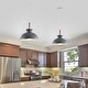 preview thumbnail 33 of 66, 1 - Light Modern Metal 11.02" Bowl Dome Island Pendant Light