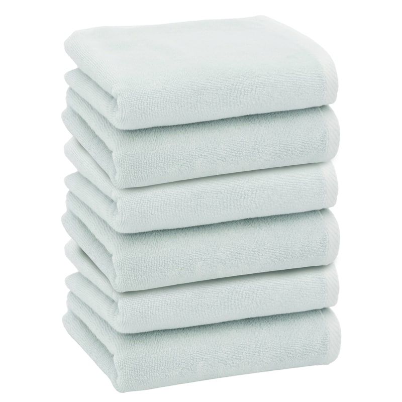 Authentic Hotel and Spa 100% Turkish Cotton Ediree Hand Towels - Set of 6