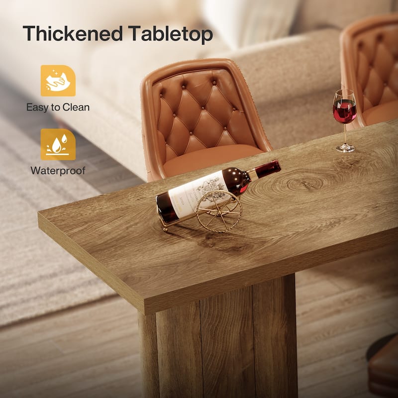 Bar Table, 70.86" Industrial Counter Height Pub Table - N/A