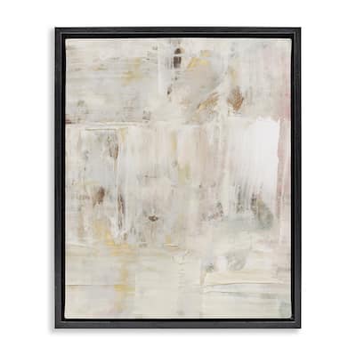 Stupell Natural Abstract Pattern Framed Floater Canvas Wall Art Design By Victoria Barnes