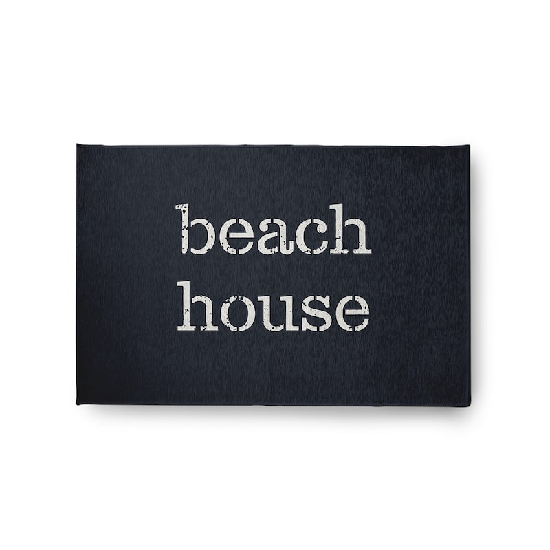 Beach House Nautical Indoor/Outdoor Rug - Shark Blue - 2' x 3'