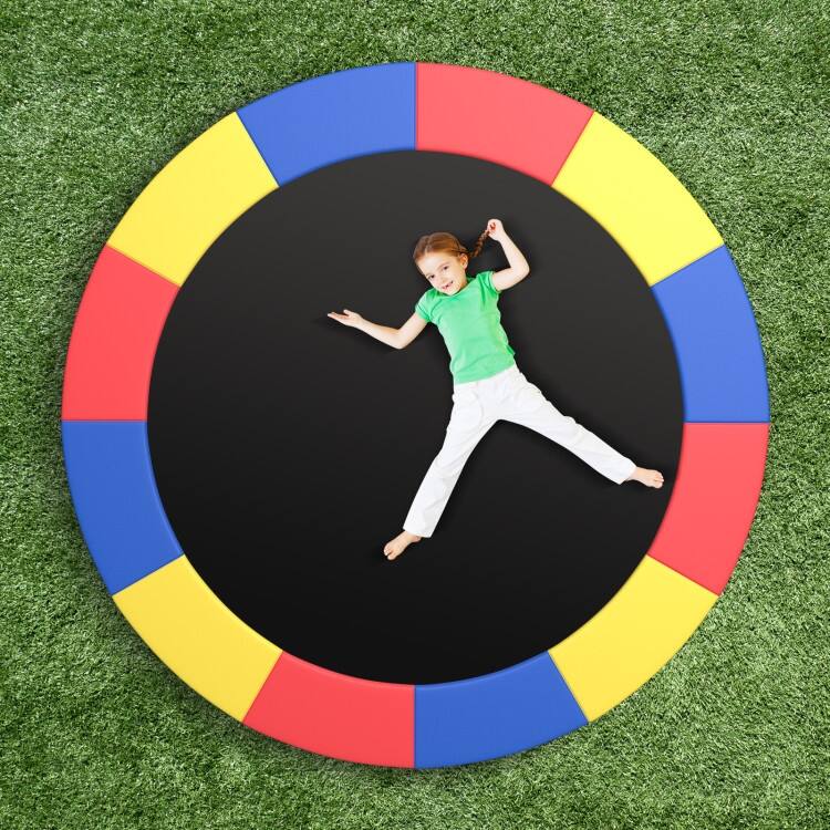 Multicolor PVC Foam Trampoline Safety Pad with Elastic Straps - Multi Color