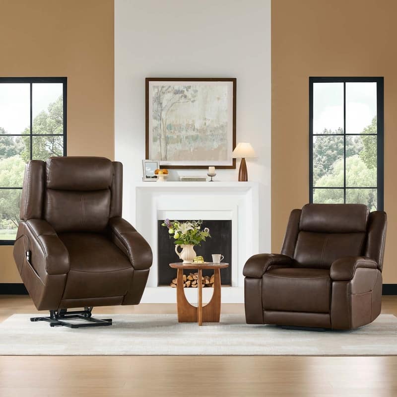 Spruce & Spring Dual Motor Power Lift Recliner Chair for Elderly with Massage and Heat