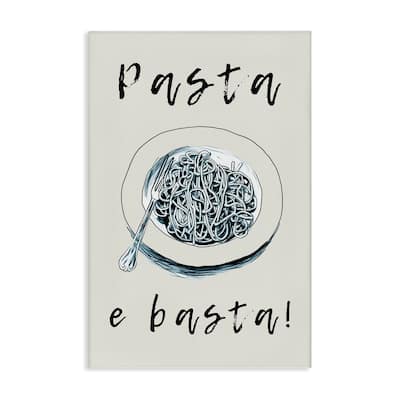 Stupell Pasta e Basta Meal Canvas Wall Art Design By Andreas Magnusson