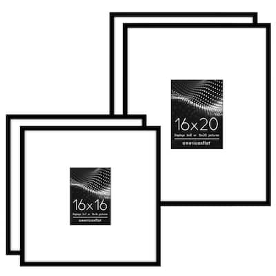 Set of 4 Picture Frames Gallery Wall - (2) 16x20, (2) 16x16