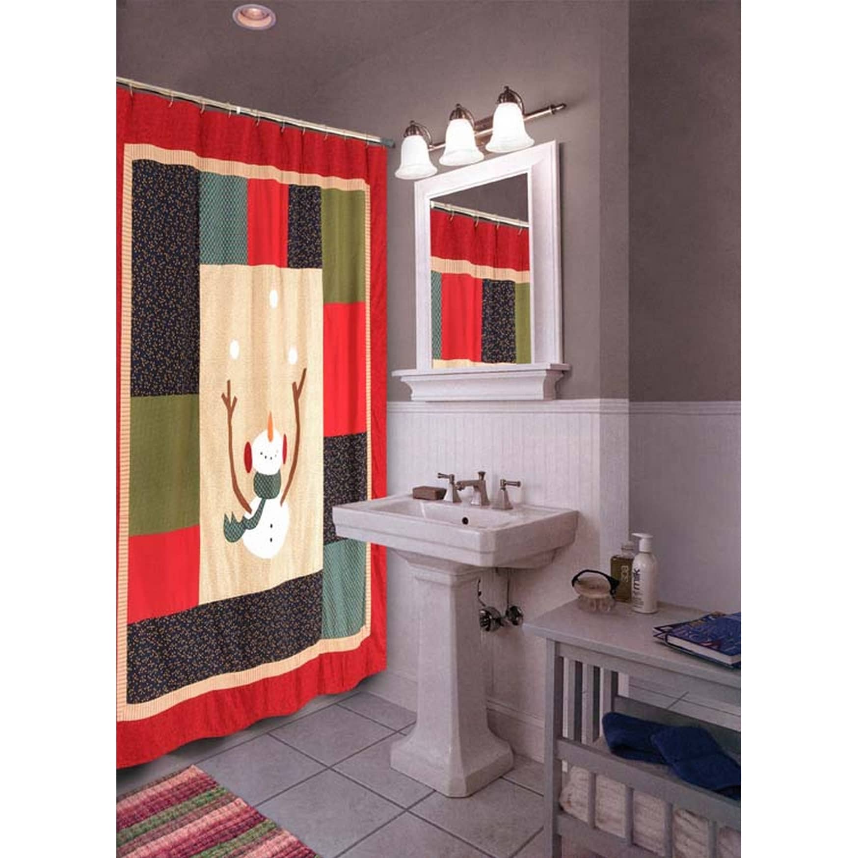 Snowball Fun Shower Curtain
