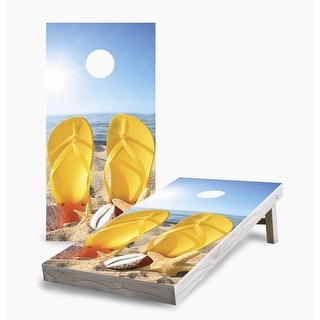 Sandals on the Beach Cornhole Game (Choose Wraps or Boards)
