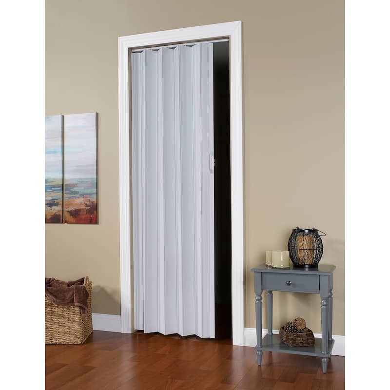 Spectrum Via White PVC 36-inch x 96-inch Folding Door