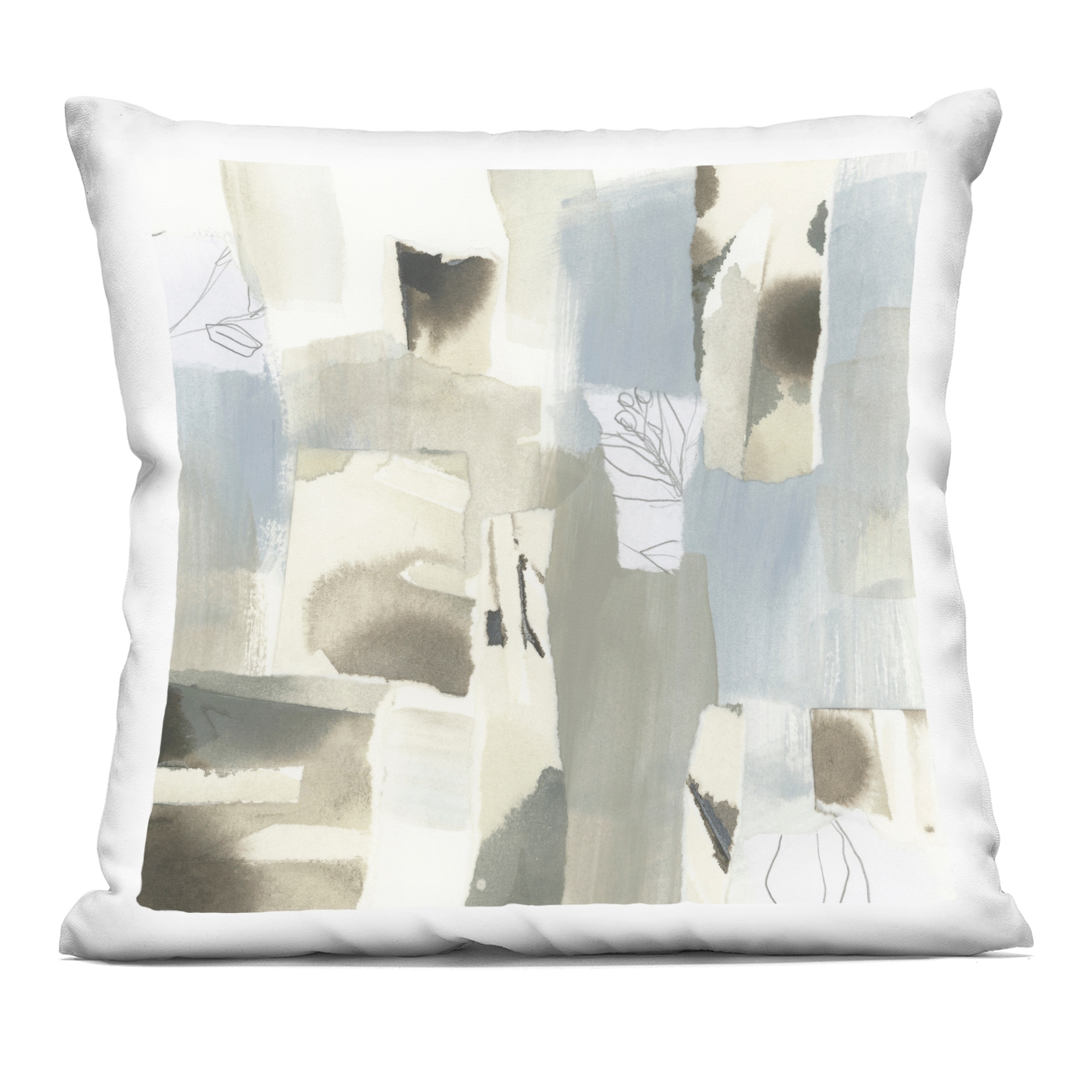 Stupell Paper Waterfall Abstract Decorative Printed Throw Pillow Design by June Erica Vess