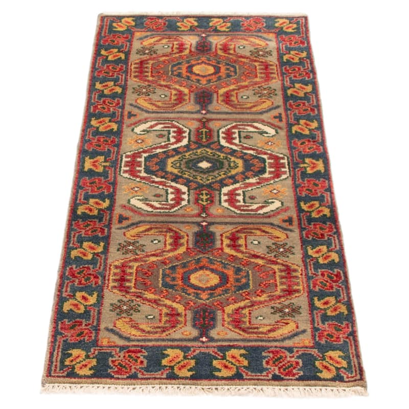 ECARPETGALLERY Hand-knotted Jules Serapi Taupe Wool Rug - 2'5 x 5'11