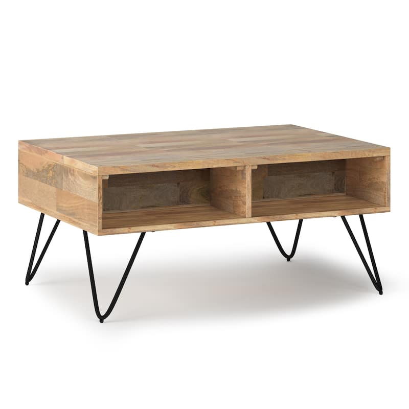 Moreno Rectangle Industrial Lift Top Coffee Table