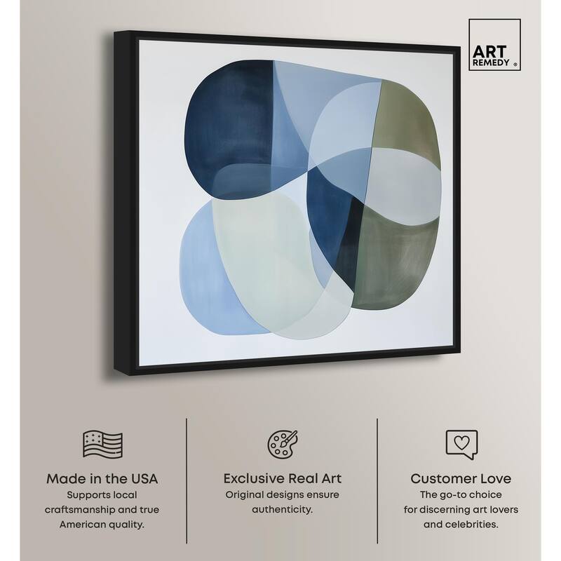 Serene Overlap II Canvas by Art Remedy