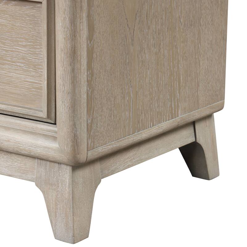 Furniture of America Lioraen Modern Oak Solid Wood 5-Drawer Storage Chest