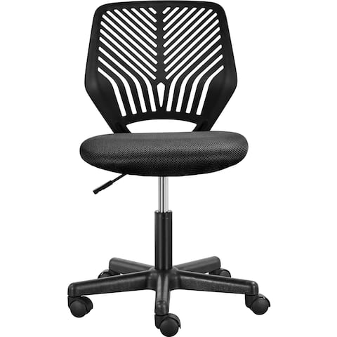 Yaheetech Adjustable Armless Office Chair Swivel Computer Study Chair