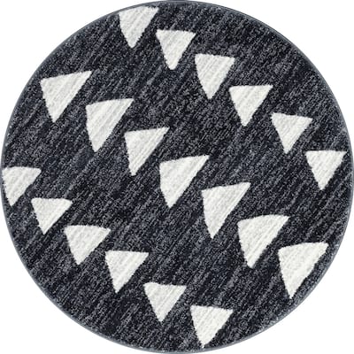 Well Woven Kennedy Triangles Modern Geometric Pattern Area Rug