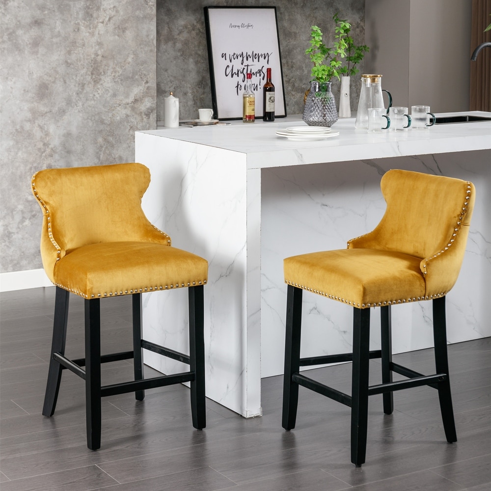 Yellow Counter and Bar Stools Bed Bath Beyond