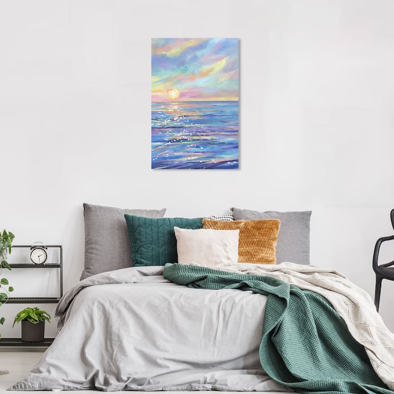 Wynwood Studio Canvas Nautical and Coastal Milky Pastels Pink and Nautical & Coastal Wall Art Canvas Print - 36 x 24
