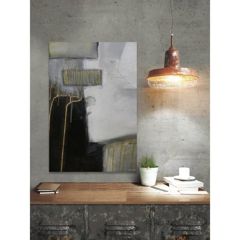 Golden Veins Print on Wrapped Canvas