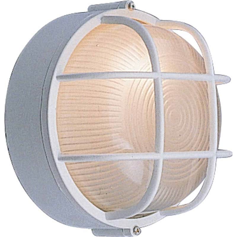 Volume Lighting Nautical Outdoor 1 Light 7.5" Height Outdoor Wall - White